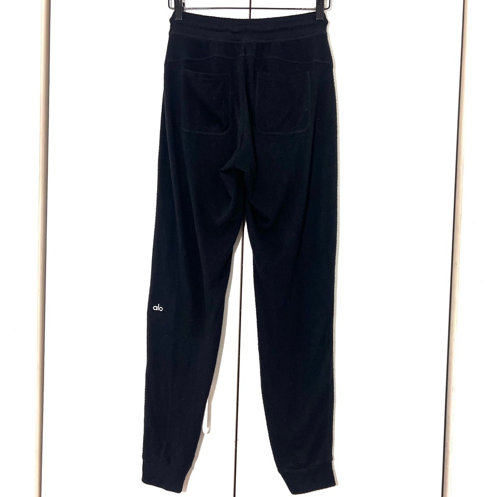 Alo Yoga Joggers Womens XS Black‎ Drawstring High Waist  Sweatpants Athleisure
